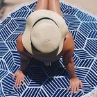 New European Rayon Printing sand free mandala round beach towel Yoga Blankets Yoga Mat Sand Cloth Shawl Summer Dress