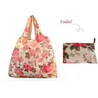 hottest eco-friendly nylon reusable folding christmas shopping bag