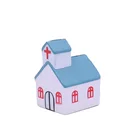 custom print PU House Stress Ball, wholesale house shape ball toys