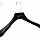 men luxury suits wood hanger clothes with white logo