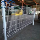grillage rigide galvanized 3d welded wire mesh metal fences panels with peach post