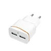 Hot selling double USB port AC travel USB charger 5V 2.1A