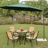 Garden furniture set solid wood metal frame table chair outdoor patio furniture