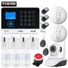 FUERS WIFI GSM RFID Card Disalarm Wireless Home Security Alarm IPCamera System