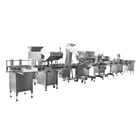 Automatic pill capsule tablet and softgel counting and filling line counting and packing machine
