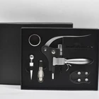 Free sample 6 pieces wine opener set with gift box and zinc alloy wine corkscrew