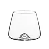 Factory direct sale hand-blown lead free 400ml whiskey crystal glass with decal logo