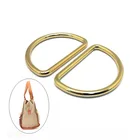 Good quality bag metal d ring rose gold belt ring buckle for lady's bag