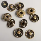 17mm antique brass leather jacket metal snap fasteners press button