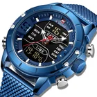 Naviforce 9153 relogio masculino blue color relojes hombre watches men wrist analog digital wrist watch
