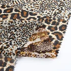 Korean style textiles animal silky snake skin chiffon fabric printed polyester