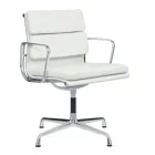 Mid back Design Armrests Revolving White Leather Office Visitor Chair/Hotel Chair