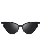 2019 Brand designer Flat Top Women Men half Frame Shades Ladies Glasses Unisex oculos Gradient Lens Sunglasses