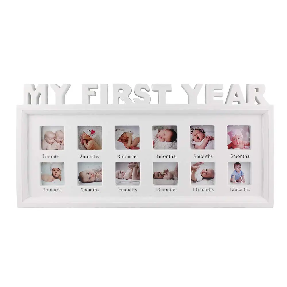 Мой первый год рамка 12 месяц детская фоторамка для фото воспоминания