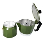 3 Cup Stove-Top Espresso Makers, Tropics Green