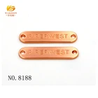 2019 Fashion Design Brand Logo Custom Metal Label Clothing Accessories
