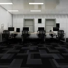 Printed 50X50 Decorative Thick Carpet Tiles For Hotel