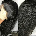 Medium Brown Baoli Factory Virgin Indian Colored Water Wave Lace Front Wigs 9A Glueless Full Wig Human Hair With Baby