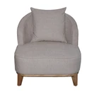 Hotel Lounge Dining Room Furniture Wooden Frame Luxury Pedicure Spa Massage Fabric Tub Chair