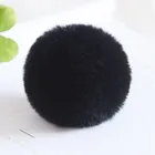 8CM rex rabbit faux fur keychain DIY keychain bag hat shoes cloth Jewelry pompom