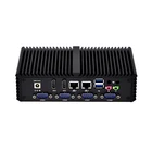 KANSUNG Linux Window Fanless Desktop Computers 2 Lan Computer Ubuntu Industrial Nettop Mini PC