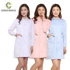 Round-collar nurses wear white (jacket) uniform coat clothes long sleeve nurse scrub suit decign medical clothing