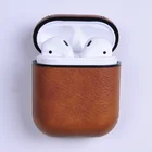 Miroos New arrival Luxury Shockproof PU Leather Cover Case For Airpods