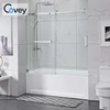 corner baths with bathtub shower screen bathroom walk in tub combo bath shower cabin Frameless bathtub shower screen