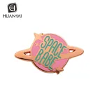 Gold Logo Plated Pins Enamel Hard Custom Bright Copper Rose Gold Hard Enamel Logo Lapel Pin