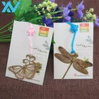 Cute golden color animals shaped metal s/s bookmark small order bookmark