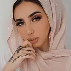 Wholesale stone hijab muslim women chiffon scarf with crystal