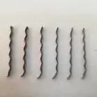 Round wire wave type steel fiber for building and bridge