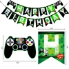 Video Game Party Supplies - Gaming Party Decoration Boys Birthday Party Favors Cutlery Bag Table Cover Plates Cups Napk