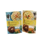 Custom printed plastic transparent stand up pouch Instant rice noodles packaging bag