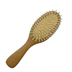 Wooden Hair Brush Bamboo bristles Hair comb for Massage Hair Brush in China