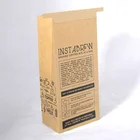 Kraft paper laminated pp woven coffee bag for logistic shipping bag and outer craft paper packing bag