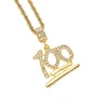 Hot Sale Custom Jewelry Gold Chain Necklace Man Fashion Hiphop Pendant