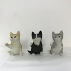 Home Decoration Figurine Sculpture Decorative Polyresin Cute Cat Figurine Resin Cat Model Polyresin Cat Sculpture