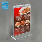 acrylic sign holder Acrylic Flip Menu Holder A4 A5 Table Menu Stand
