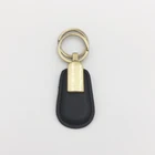 Factory Custom handmade Car Logo Bulk Blank Metal Leather keychain wholesale