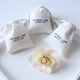 white natural cotton jewelry gift bags