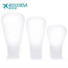 Manufacturer custom shampoo cosmetic silicone squeeze containers silicone travel bottle set 89ml travel bottle