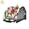 Mobile amusement park rides trailer mounted folding music coffee cup ride for children
