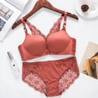 wholesale ladies cheap transparent beautiful red hot sexy women front closure bra and panty set
