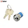19mm Round Metal 4 Pin 3 Position Electronic Key Lock Switch