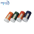 FDA food grade Paper Material chips tube packaging eco friendly paper tube with with metal lid
