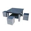 Good Price Outdoors Garden Square Stone Table And Benches