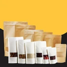 Bolsas De Papel Blancas Para Envoltura, Kraft Paper Ziplock Bag/