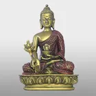 Life size antique amitabha copper buddha garden bronze statue