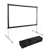 large size 100 inch 16 9 overhead retractable fast fold movie projector screen / rear projection screen